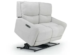 Mor Furniture Palencia 3 Power Sofa & Loveseat In Trento Charcoal