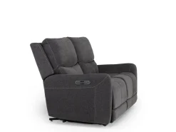 Mor Furniture Palencia 3 Power Sofa & Loveseat In Trento Charcoal