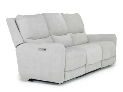 Mor Furniture Palencia 3 Power Sofa & Loveseat In Trento Charcoal