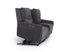Mor Furniture Palencia 3 Power Sofa In Trento Charcoal