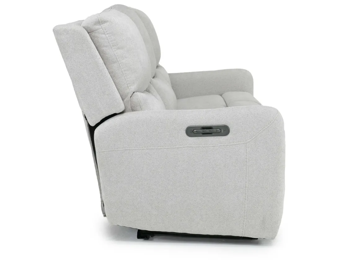 Mor Furniture Palencia 3 Power Sofa In Trento Charcoal