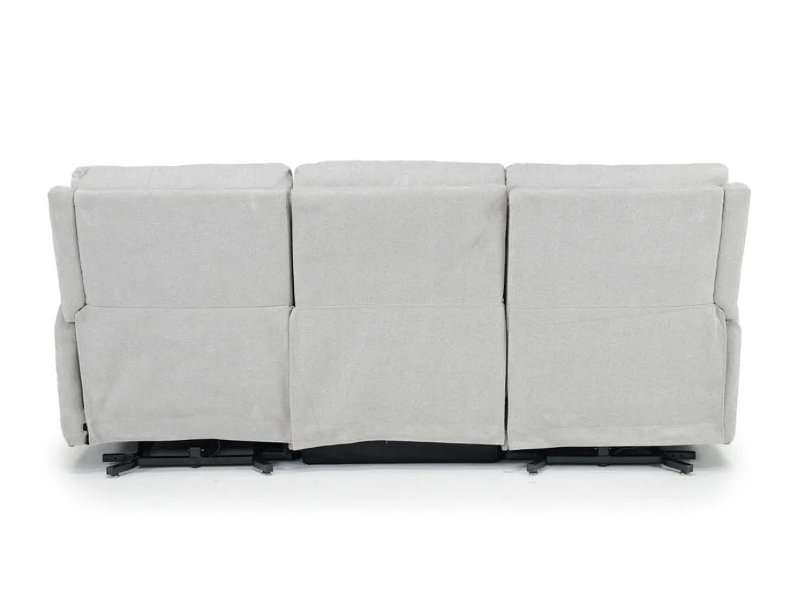 Mor Furniture Palencia 3 Power Sofa In Trento Charcoal