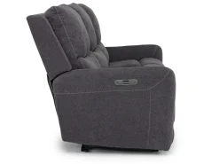 Mor Furniture Palencia 3 Power Sofa In Trento Charcoal