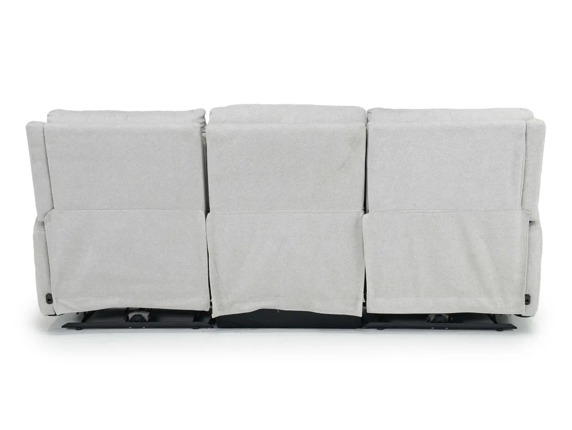 Mor Furniture Palencia 3 Power Sofa In Trento Charcoal