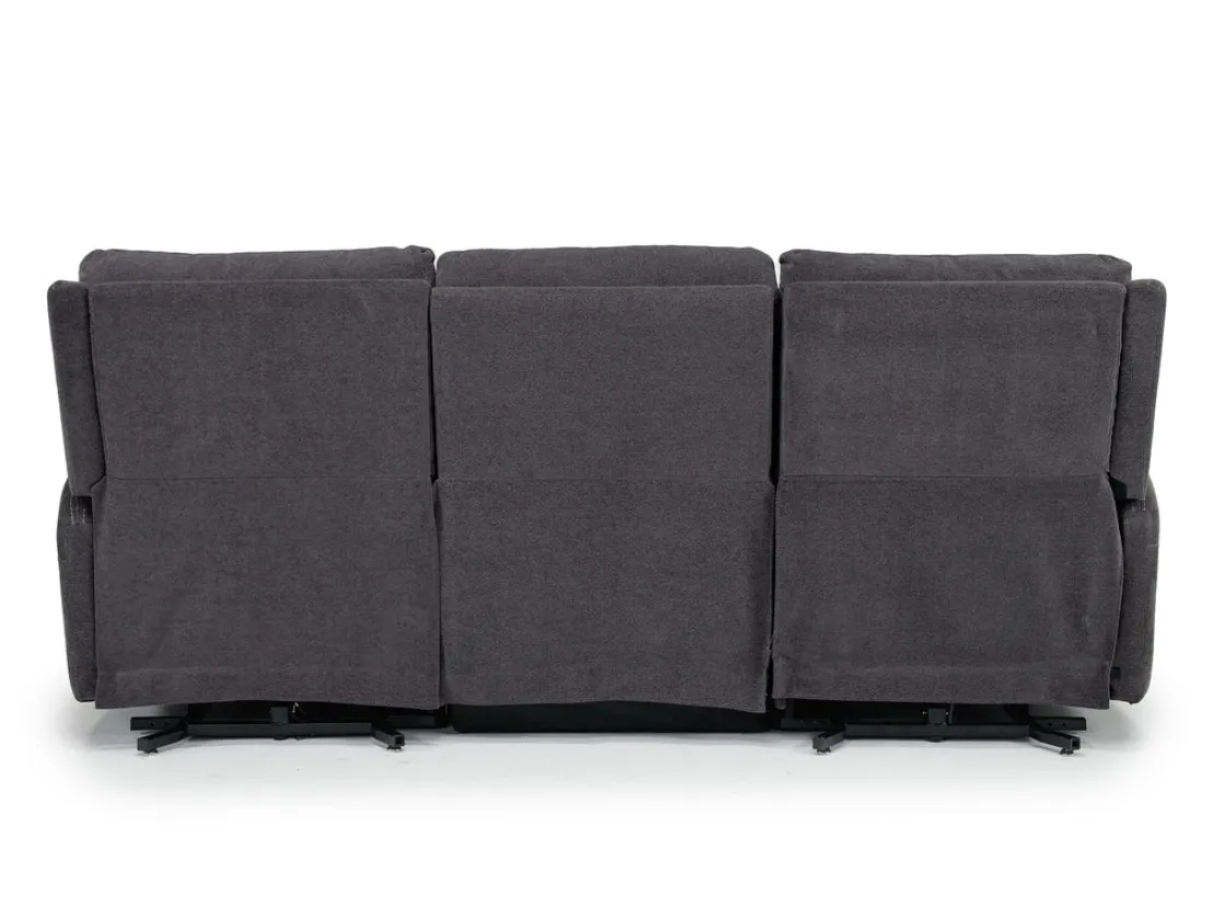 Mor Furniture Palencia 3 Power Sofa In Trento Charcoal