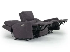 Mor Furniture Palencia 3 Power Sofa In Trento Charcoal