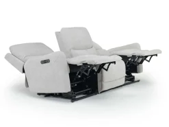 Mor Furniture Palencia 3 Power Sofa In Trento Charcoal