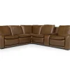 Mor Furniture Paradise 6 Piece 2 Power Sectional In Chestnut Leather