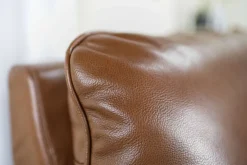 Mor Furniture Paradise 5 Piece 2 Power Sectional In Chestnut Leather