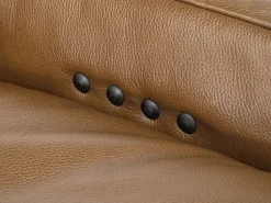 Mor Furniture Paradise 5 Piece 2 Power Sectional In Chestnut Leather