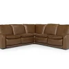 Mor Furniture Paradise 5 Piece 2 Power Sectional W/ 2 Power Armless Recliner In Chestnut Leather