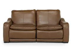 Mor Furniture Paradise 2 Power Loveseat In Chestnut Leather