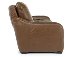 Mor Furniture Paradise 2 Power Loveseat In Chestnut Leather