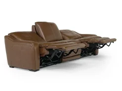 Mor Furniture Paradise 2 Power Sofa In Chestnut Leather