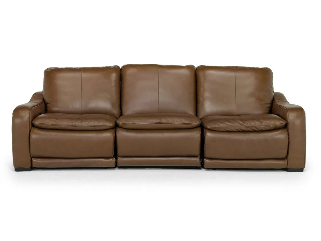 Mor Furniture Paradise 2 Power Sofa In Chestnut Leather