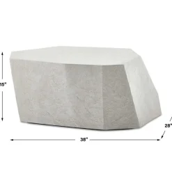 Mor Furniture Parra Outdoor Coffee Table In White