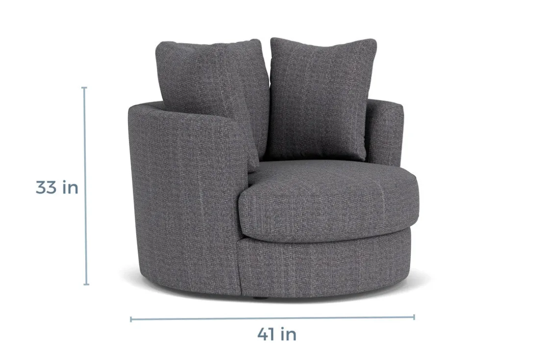 Mor Furniture Pasadena Accent Chair In Brimfield Denim