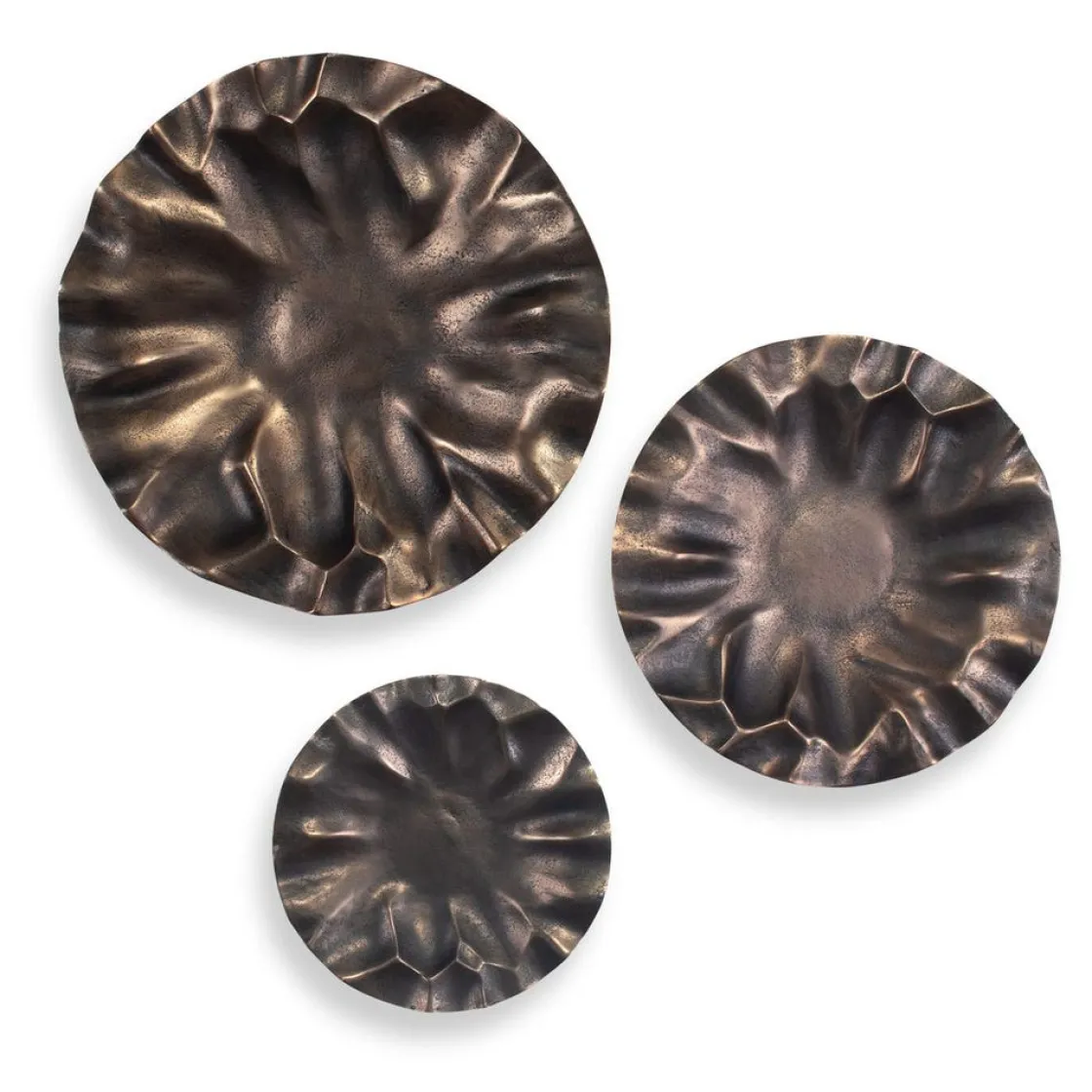 Mor Furniture Peonia Wall Art In Bronze, Set Of 3