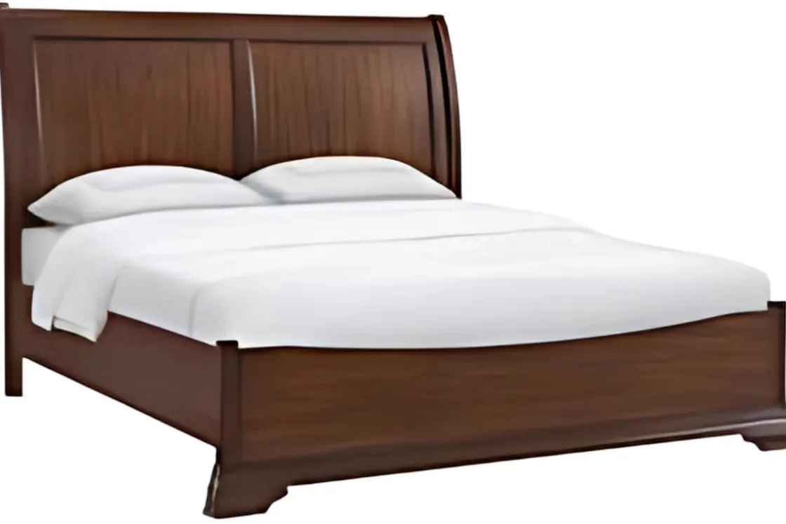 Mor Furniture Phillipe Sleigh Bed In Cherry, Queen