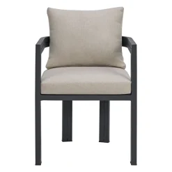 Mor Furniture Playa Outdoor Dining Table & 4 Chairs In Dark Gray