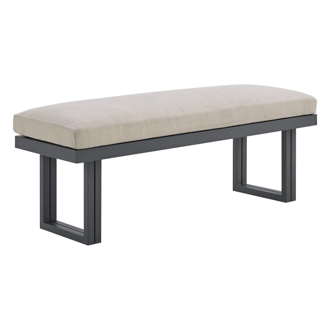 Mor Furniture Playa Outdoor Dining Table, 4 Chairs & Bench In Dark Gray