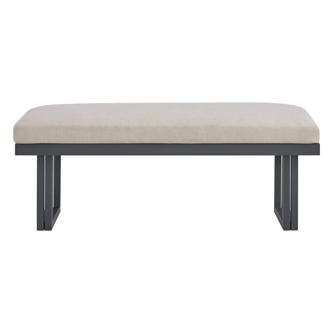 Mor Furniture Playa Outdoor Dining Table, 4 Chairs & Bench In Dark Gray