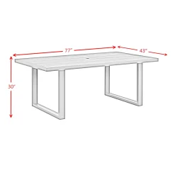 Mor Furniture Playa Outdoor Dining Table In Dark Gray