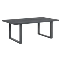 Mor Furniture Playa Outdoor Dining Table & 6 Chairs In Dark Gray