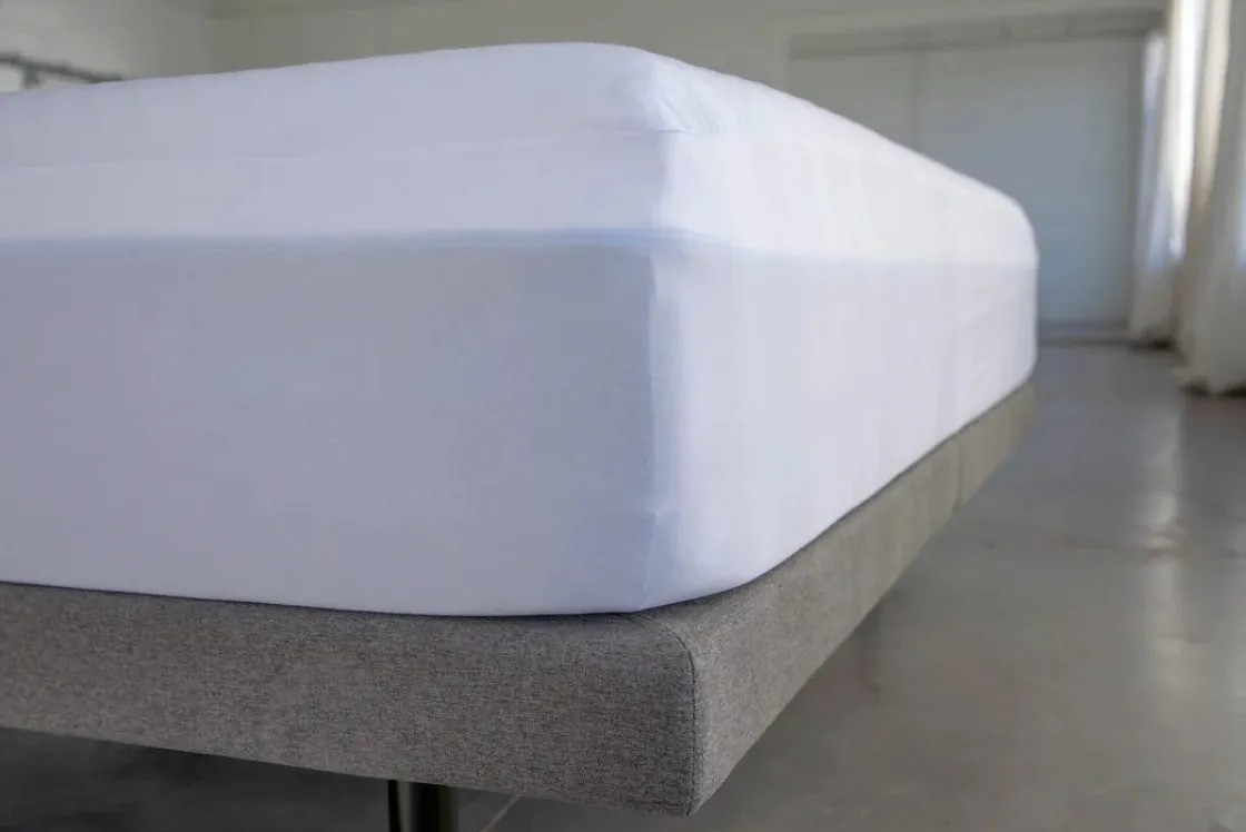 Mor Furniture Poly Knit Mattress Pad Protector In White, Twin