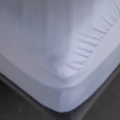 Mor Furniture Poly Knit Mattress Pad Protector In White, Twin