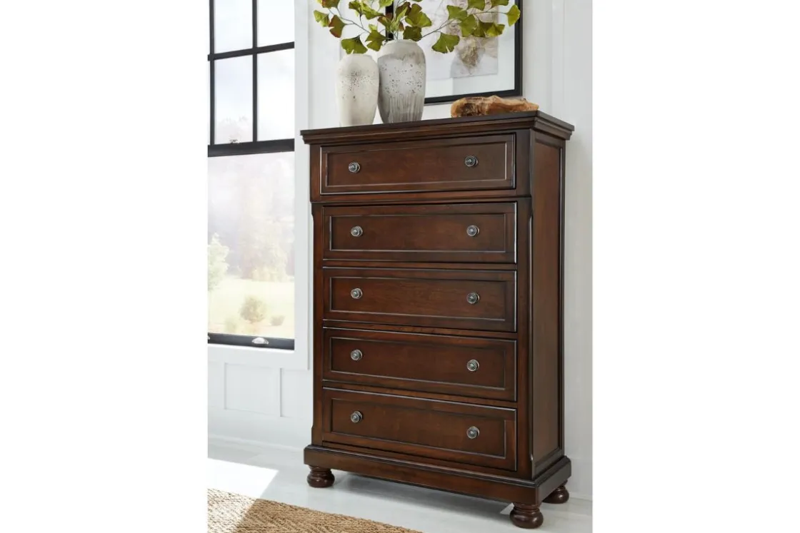 Mor Furniture Porter Chest In Mahogany