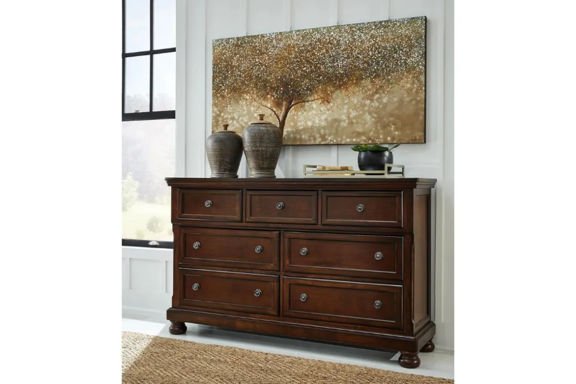 Mor Furniture Porter Dresser In Mahogany