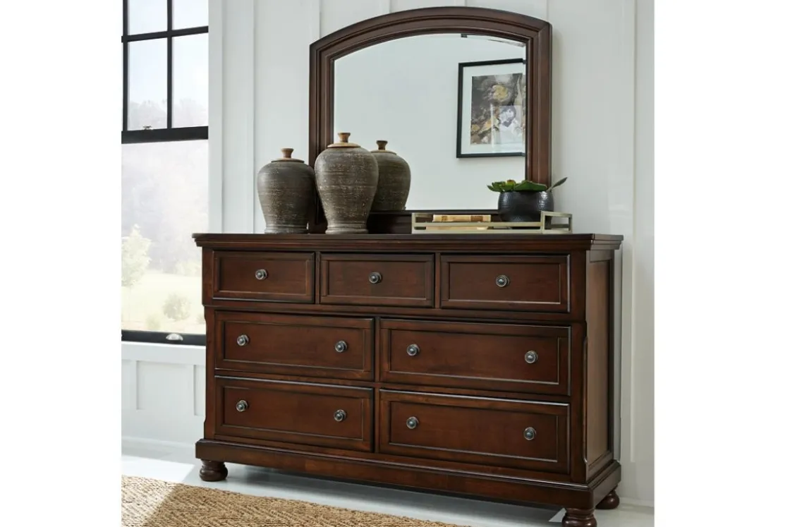 Mor Furniture Porter Dresser In Mahogany