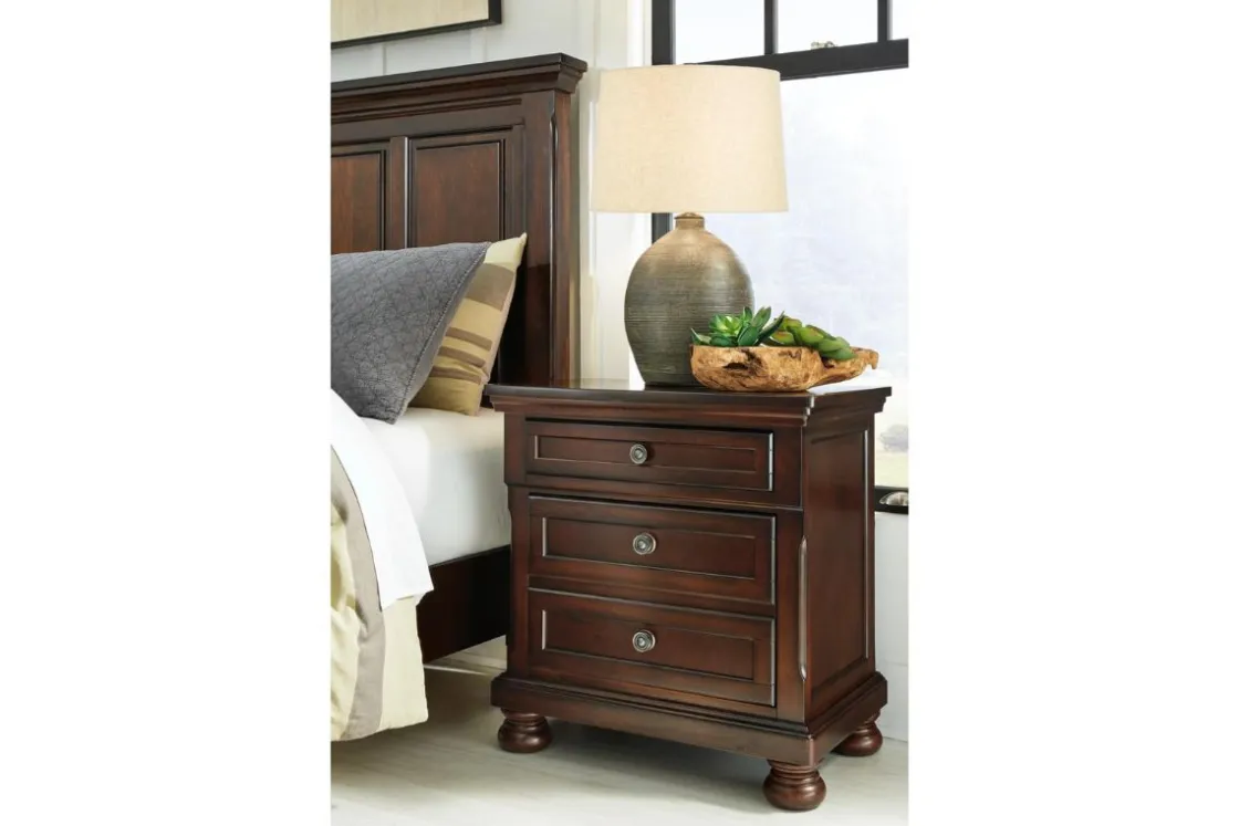 Mor Furniture Porter Nightstand In Mahogany