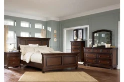 Mor Furniture Porter Nightstand In Mahogany