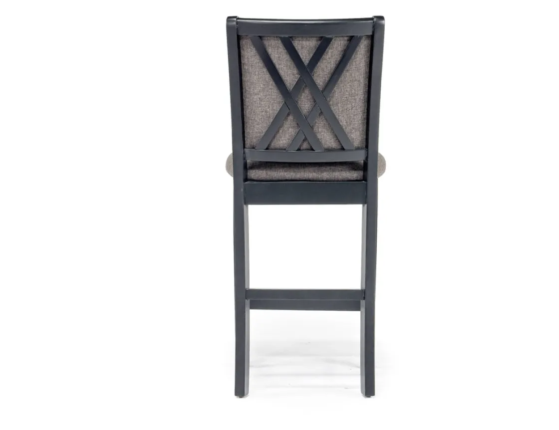 Mor Furniture Potomac Counter Height Stool In Black, Set Of 2