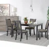 Mor Furniture Potomac Dining Table & 4 Chairs In Brown/Black