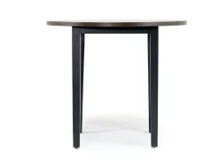 Mor Furniture Potomac Round Counter Height Dining Table & 4 Stools In Brown/Black