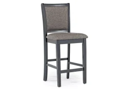 Mor Furniture Potomac Round Counter Height Dining Table & 4 Stools In Brown/Black