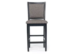 Mor Furniture Potomac Round Counter Height Dining Table & 4 Stools In Brown/Black