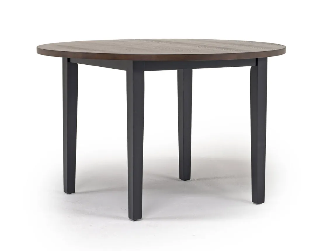 Mor Furniture Potomac Round Dining Table & 4 Chairs In Brown / Black