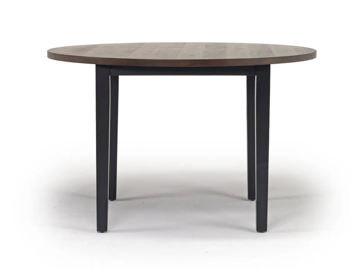 Mor Furniture Potomac Round Dining Table & 4 Chairs In Brown / Black