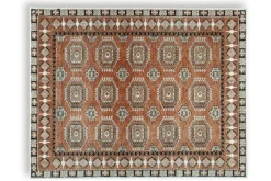 Mor Furniture Qaabiz Rug In Sienna/Ivory/Black, 8x10