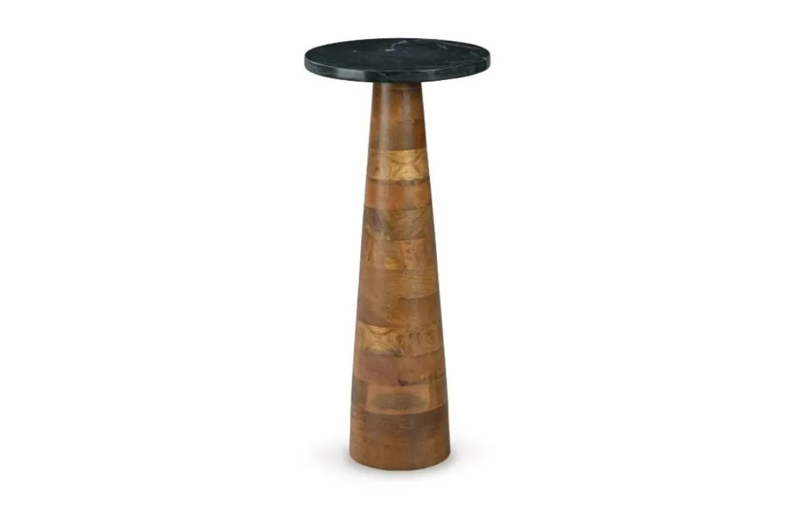 Mor Furniture Quinndon Accent Table In Brown/Black