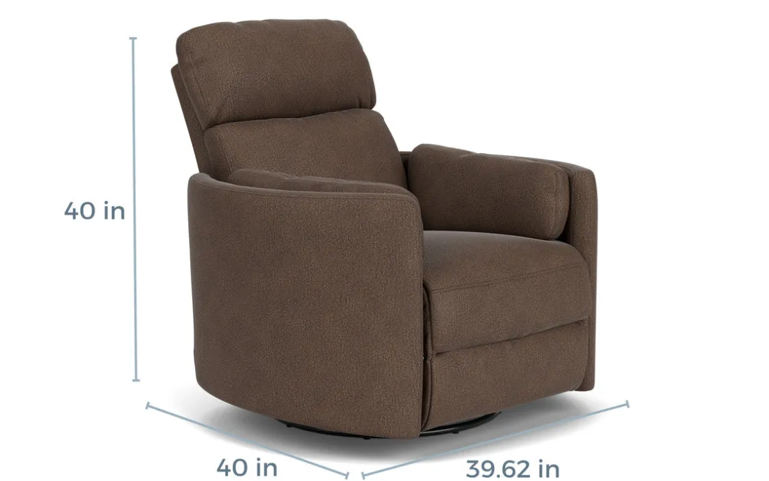 Mor Furniture Radius Power Recliner In Dark Brown
