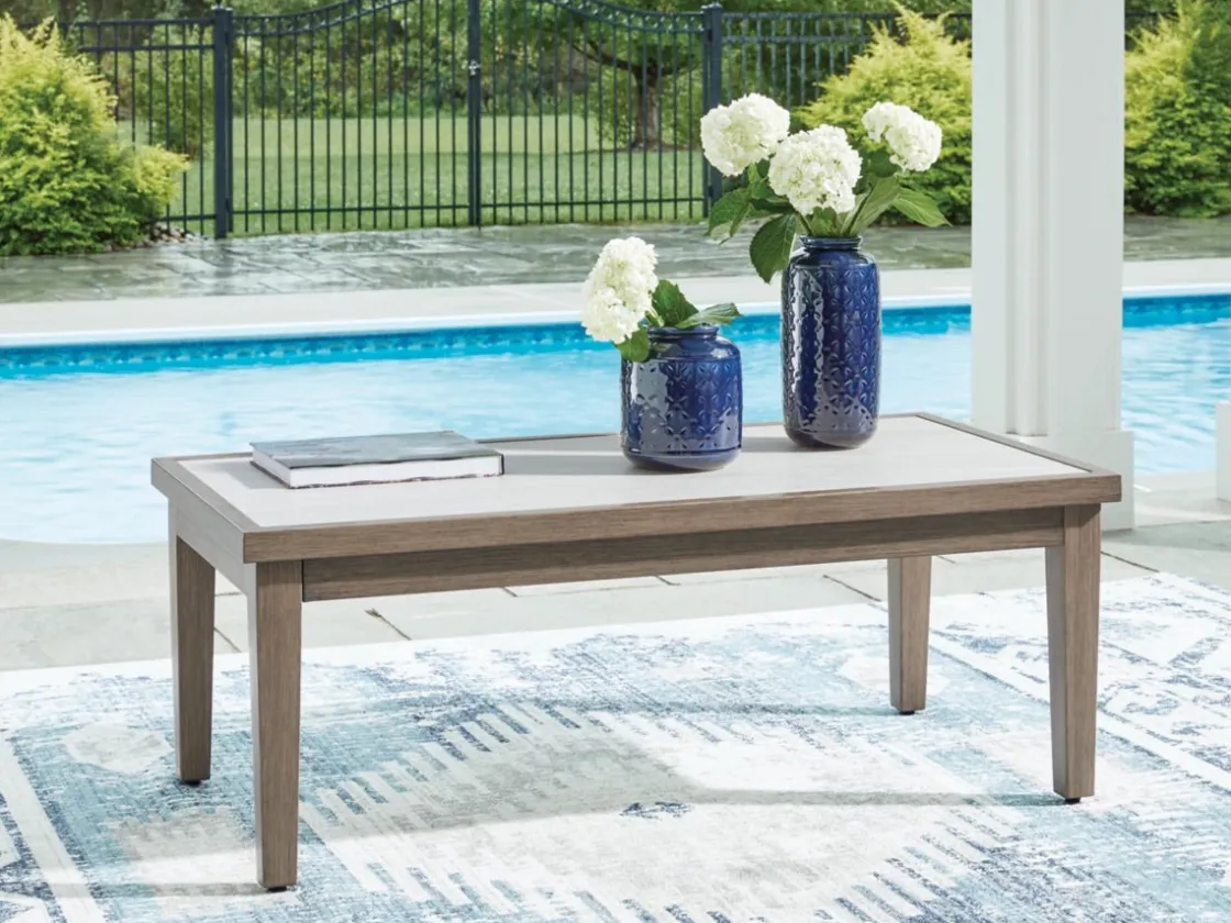 Mor Furniture Rainier Outdoor Coffee Table In Brown
