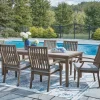 Mor Furniture Rainier Outdoor Dining Table & 6 Chairs In Brown/Beige