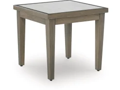Mor Furniture Rainier Outdoor End Table In Brown/Beige