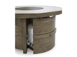 Mor Furniture Rainier Outdoor Firepit In Brown/Beige
