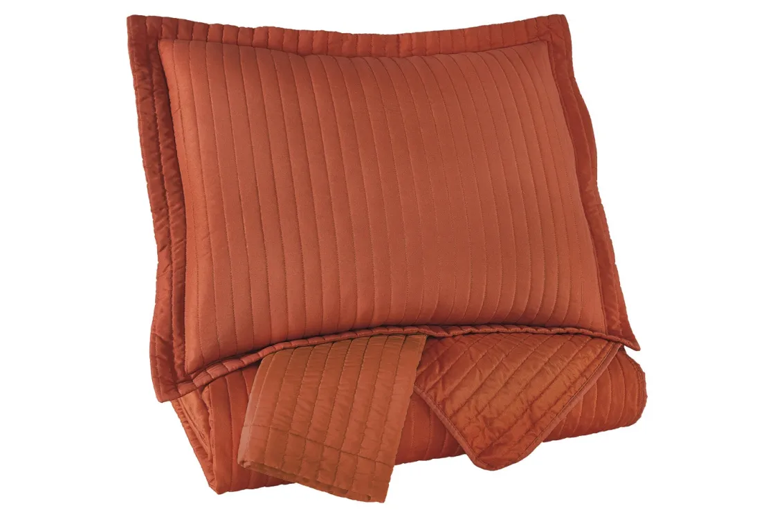 Mor Furniture Raleda 3 Piece Coverlet In , Eastern King